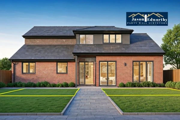 Home extension focusing on boundary line Frampton Cotterell