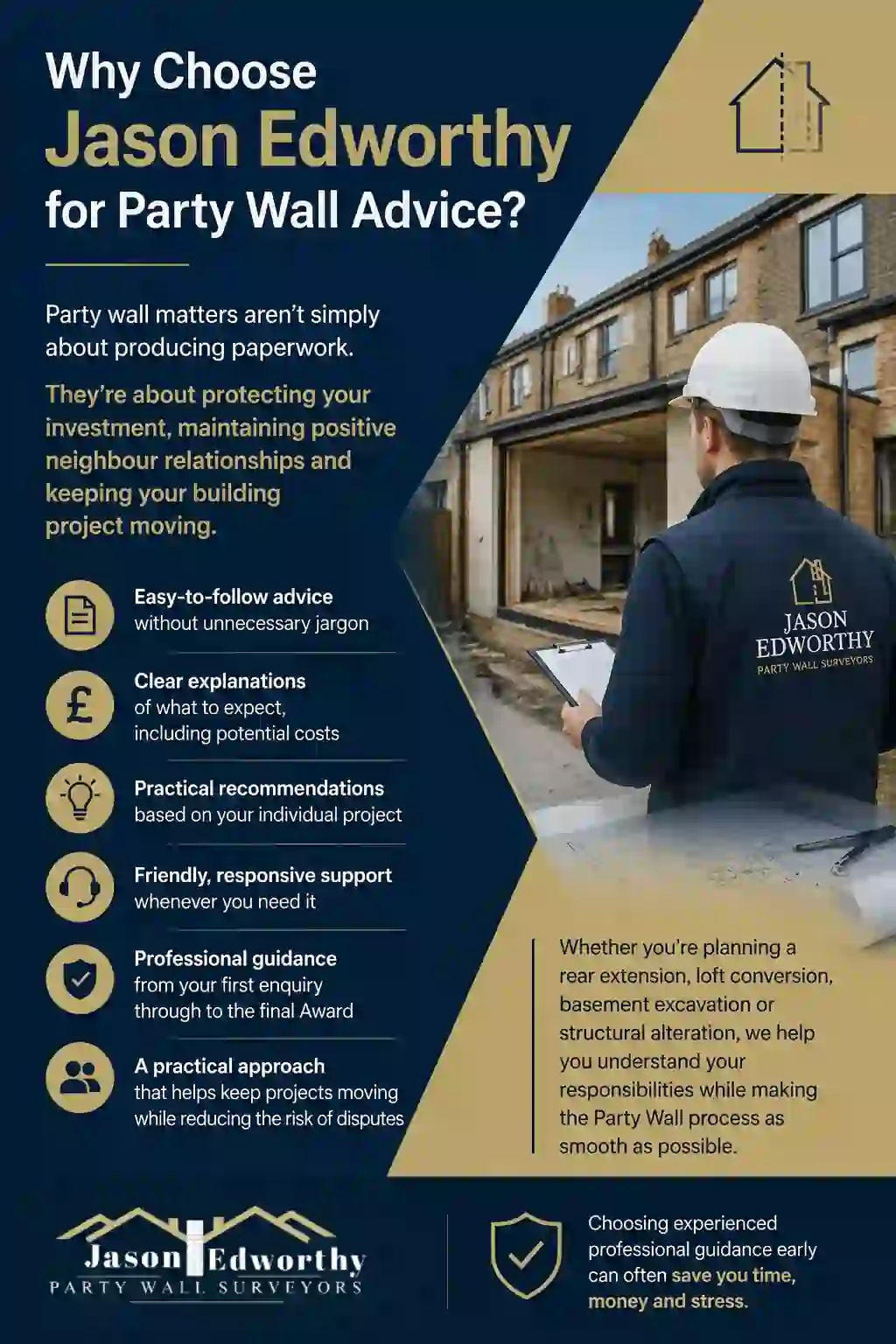 Why Choose Jason Edworthy for Party Wall Advice Frampton Cotterell ?